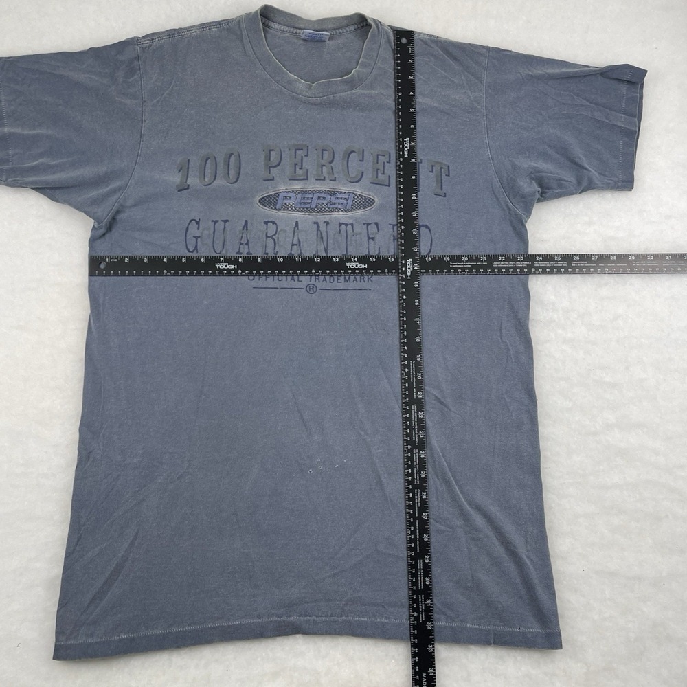 Vintage 90s Pepsi Tshirt Single Stitch 100 Percent Guaranteed Size XL Faded Wash - Picture 7 of 7